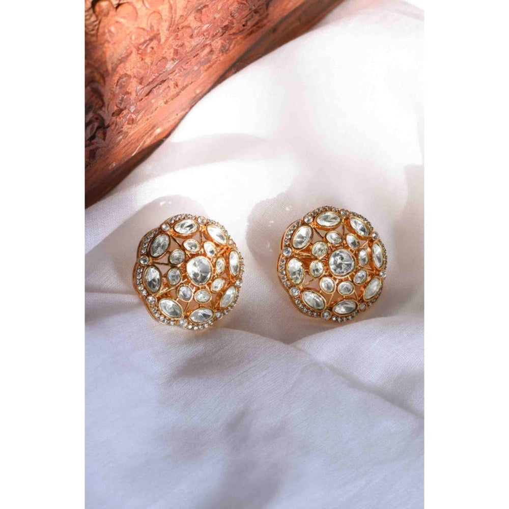 Amreli Jaipur Abiya Polki Studs Earrings