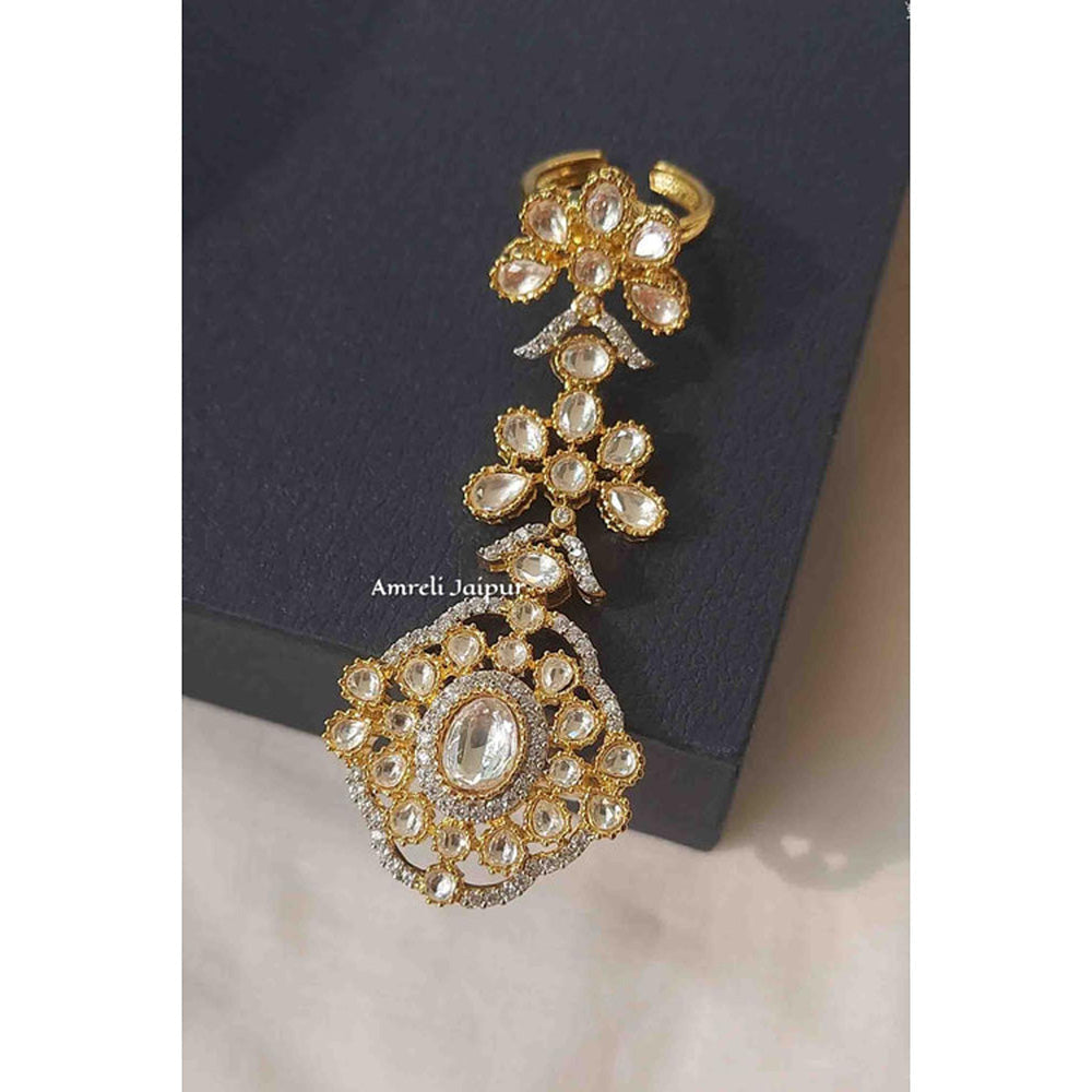 Amreli Jaipur Adjustable Polki Ring