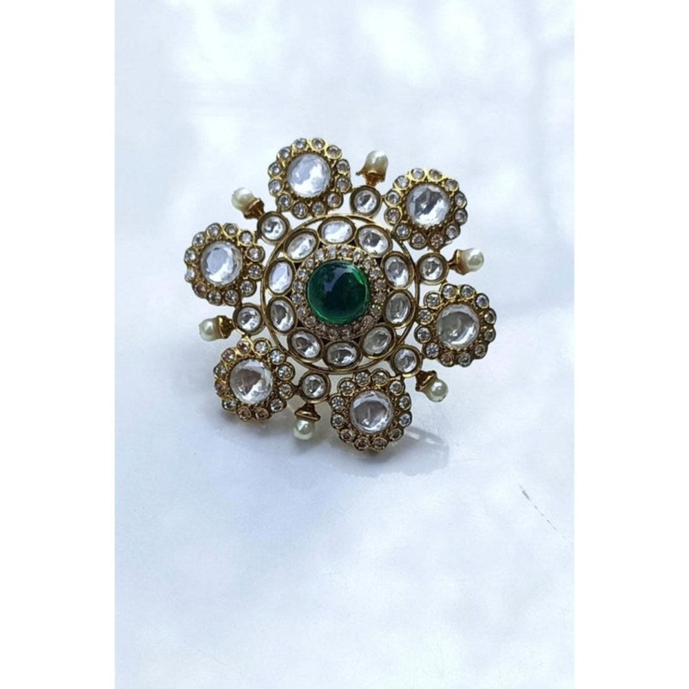 Amreli Jaipur Adjustable Polki Ring