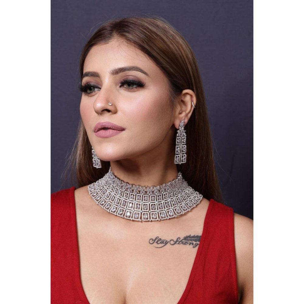 Amreli Jaipur Auri Diamante Choker Set