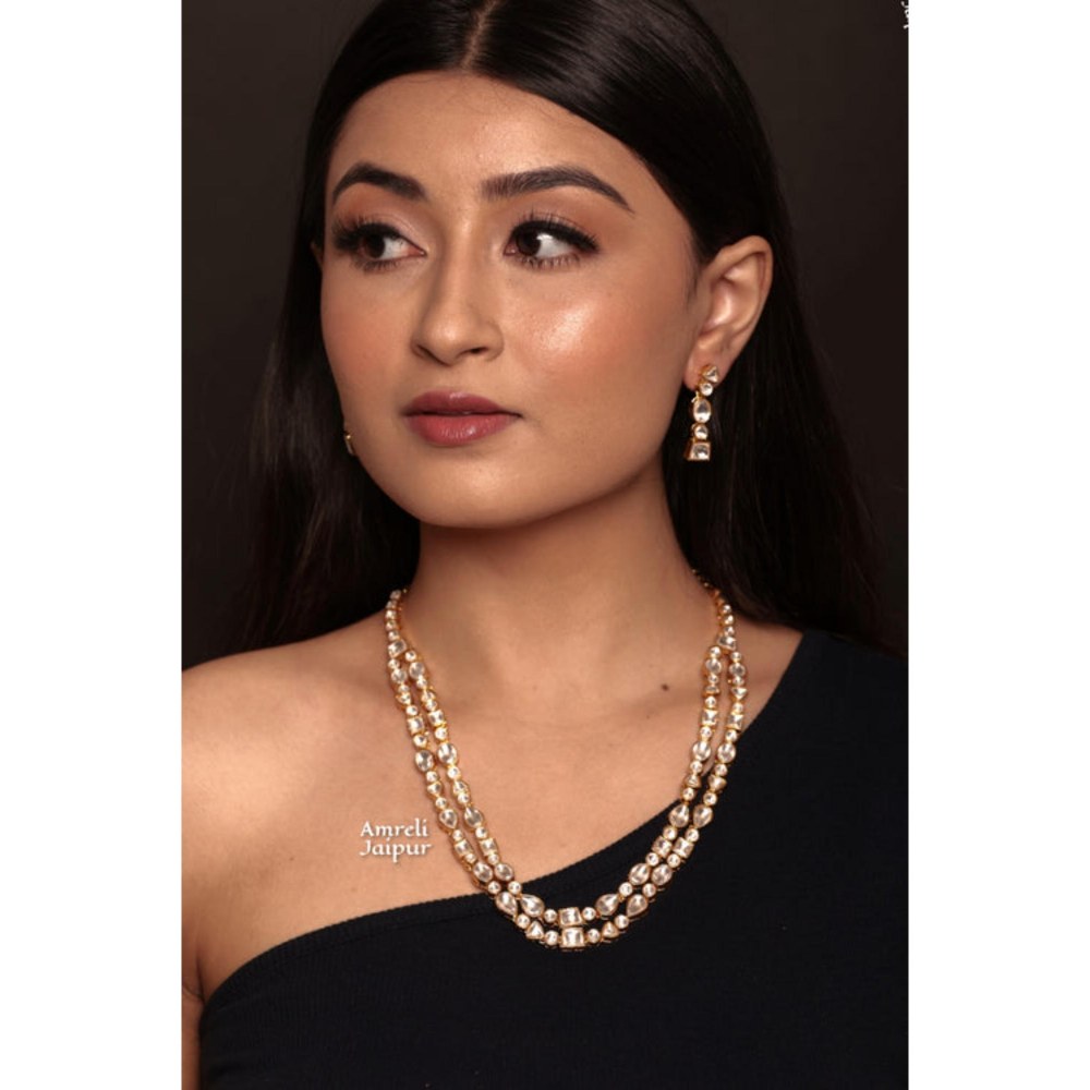 Amreli Jaipur Aviana Polki Necklace Set