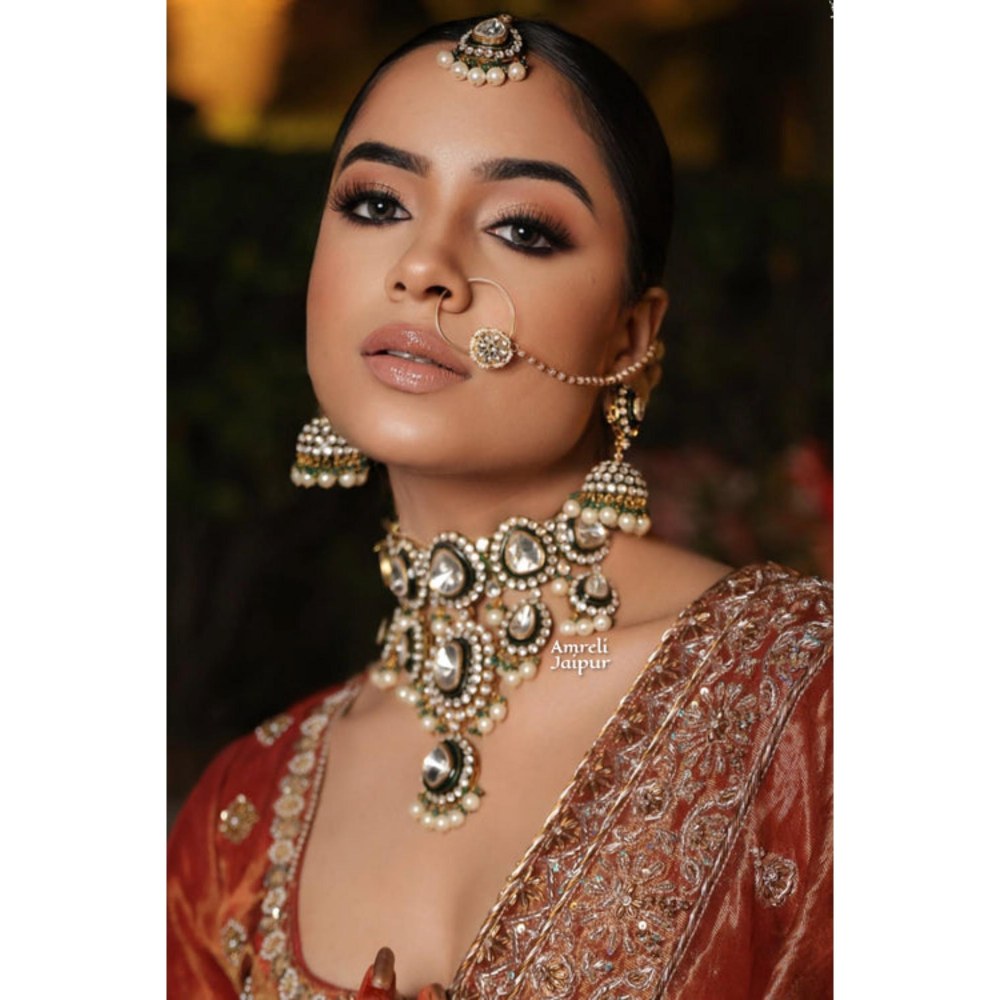 Amreli Jaipur Ayma Polki Necklace Set