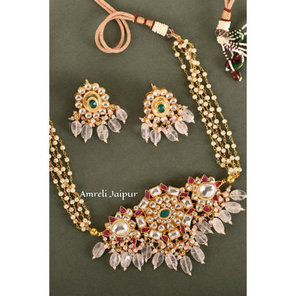 Amreli Jaipur Bela Pachi Kundan Set