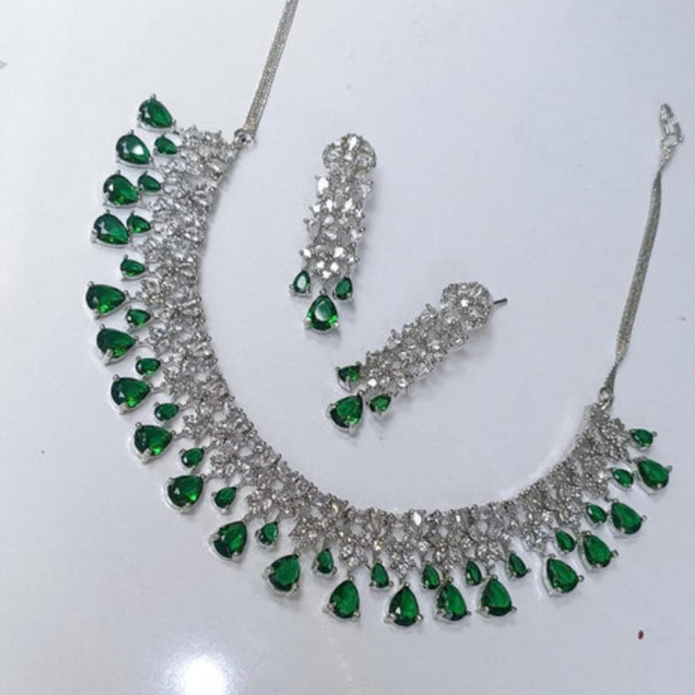 Amreli Jaipur Bianca Diamond Necklace Set