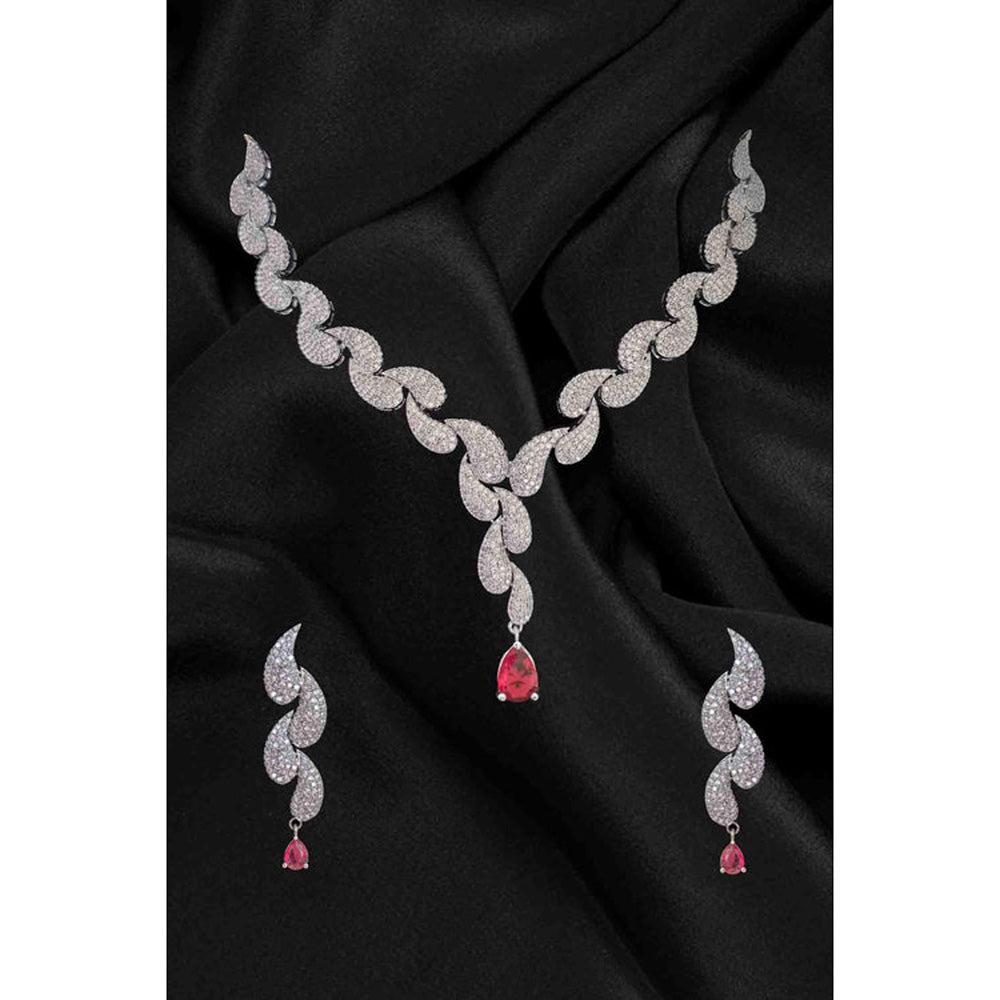 Amreli Jaipur Catalina Diamond Necklace Set