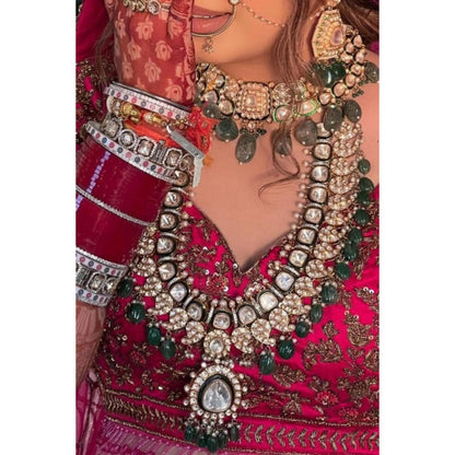 Amreli Jaipur Chandrakin Polki Necklace Set