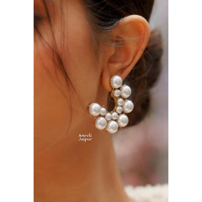 Amreli Jaipur Dea Pearl Earrings