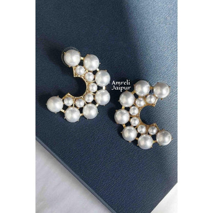 Amreli Jaipur Dea Pearl Earrings