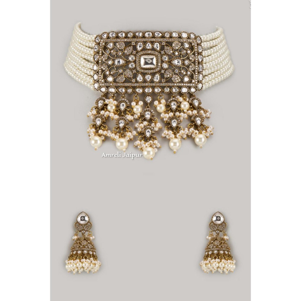 Amreli Jaipur Deeza Victorian Polki Set