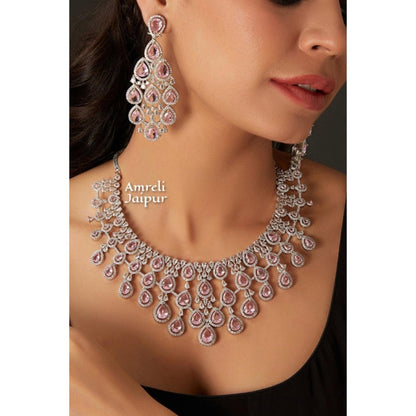 Amreli Jaipur Estrella Pink Diamond Set