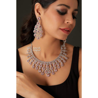Amreli Jaipur Estrella Pink Diamond Set