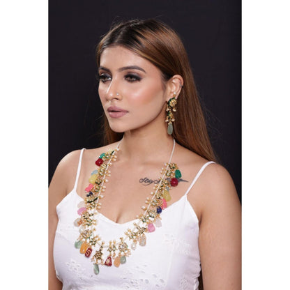 Amreli Jaipur Falak White Necklace Set