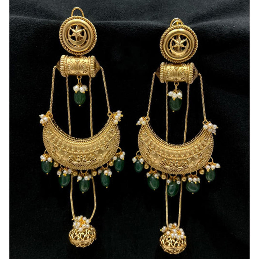 Amreli Jaipur Gold Plated Polki Earrings