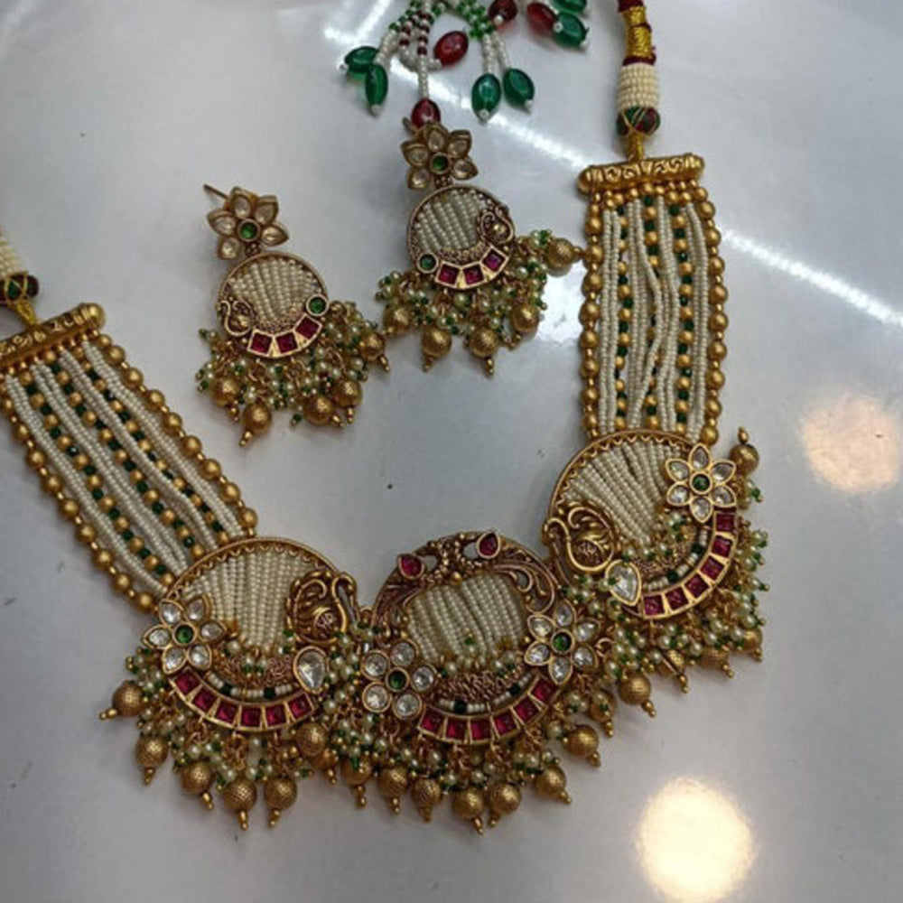 Amreli Jaipur Guhika Temple Gold Set