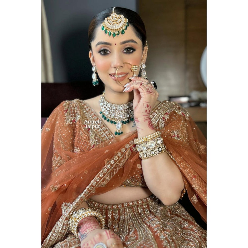 Amreli Jaipur Heera Polki Kundan Set