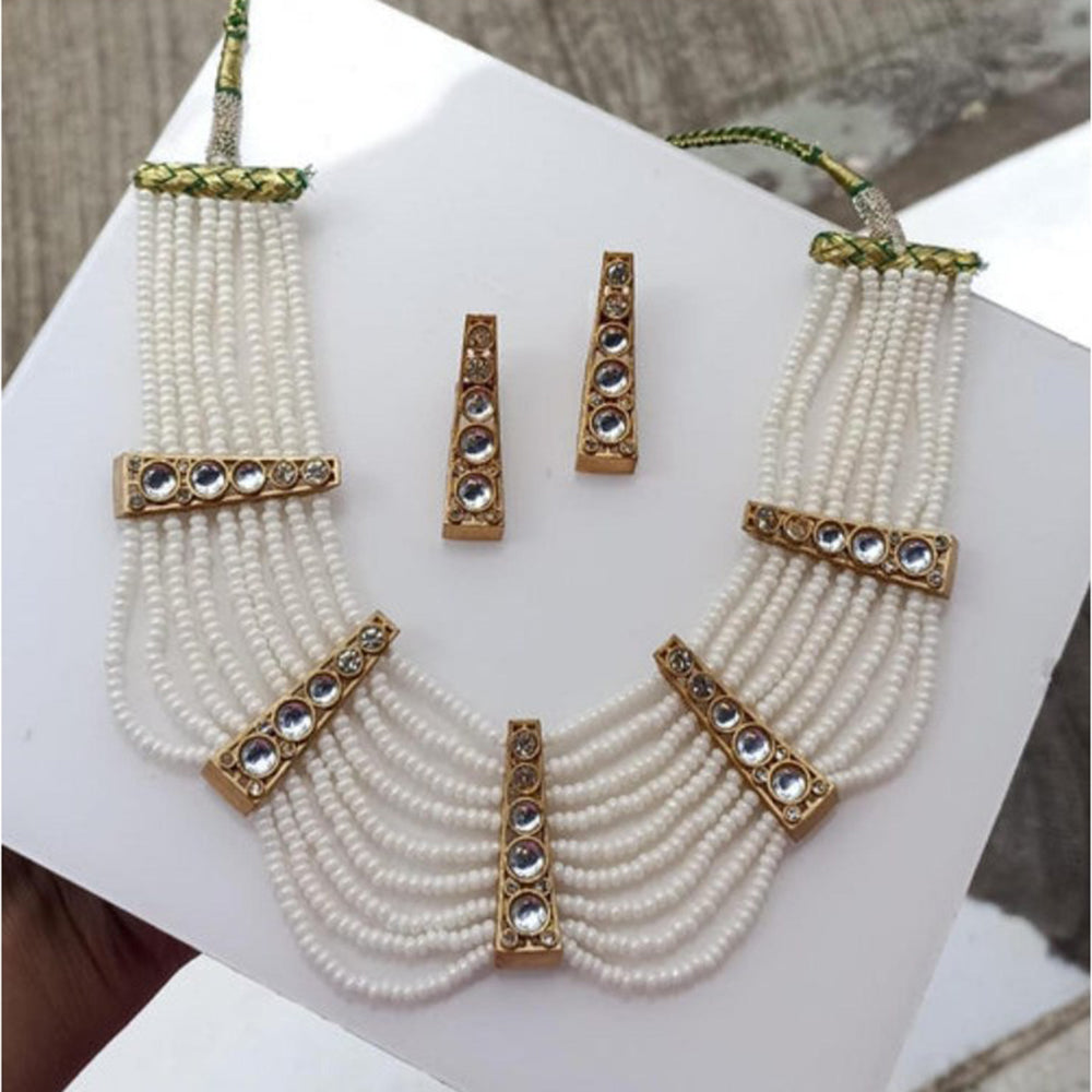 Amreli Jaipur Ijaya Kundan Pearl Choker Set