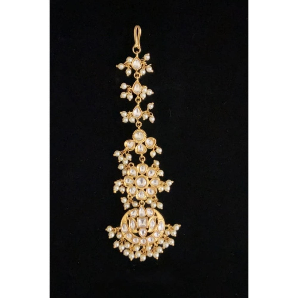Amreli Jaipur Inakshi Gold Kundan Maangtika