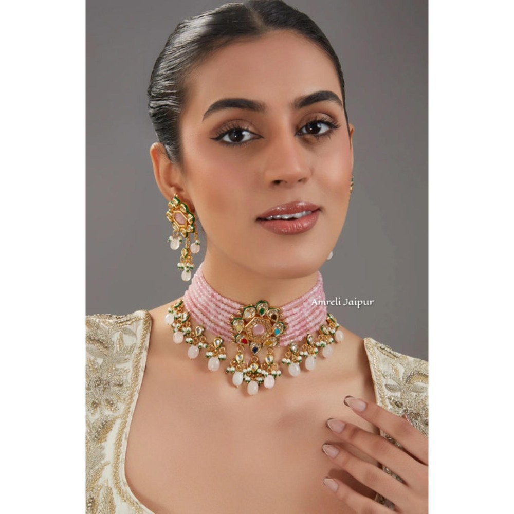 Amreli Jaipur Jeevitha Kundan Choker Set