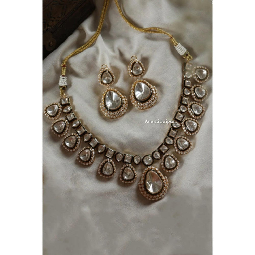 Amreli Jaipur Keshi Polki Necklace Set