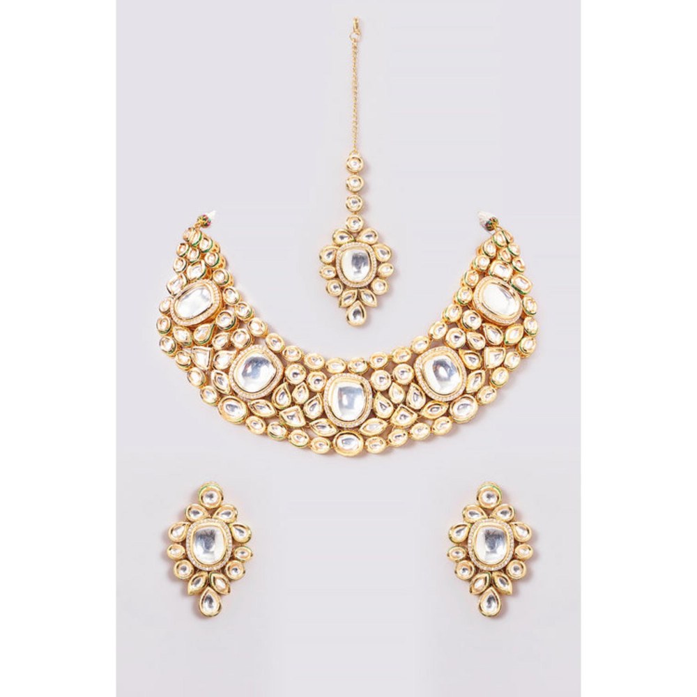 Amreli Jaipur Koyel Kundan Necklace Set