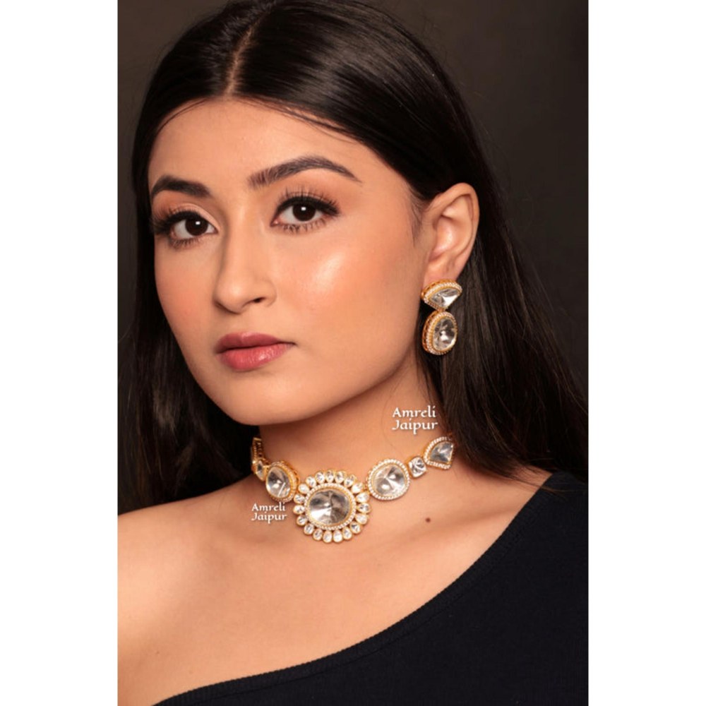 Amreli Jaipur Lissa Polki Choker Set