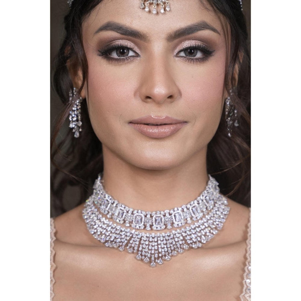 Amreli Jaipur Loreen Diamond Necklace Set