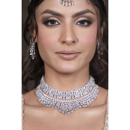 Amreli Jaipur Loreen Diamond Necklace Set