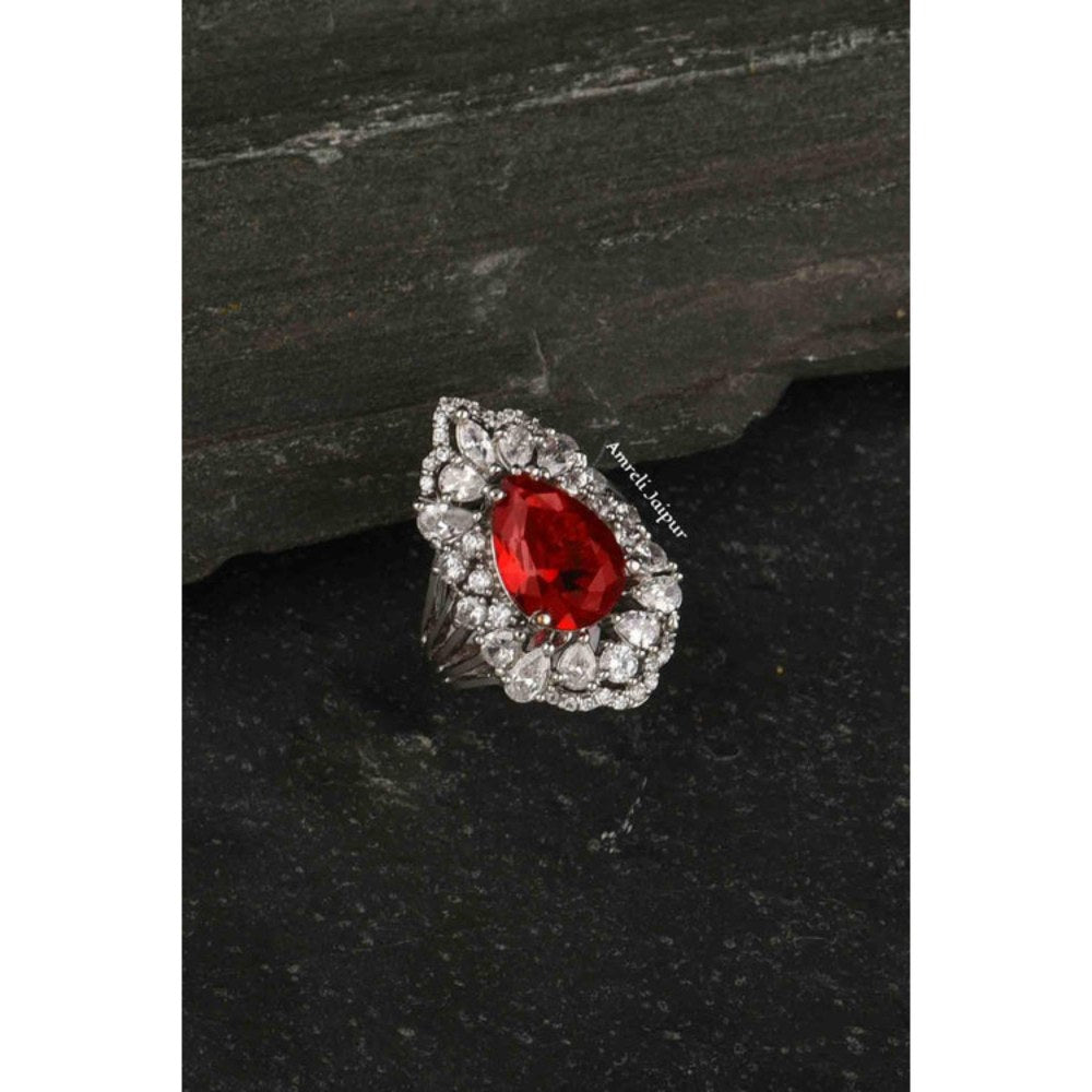 Amreli Jaipur Mily Adjustable Ruby Ring