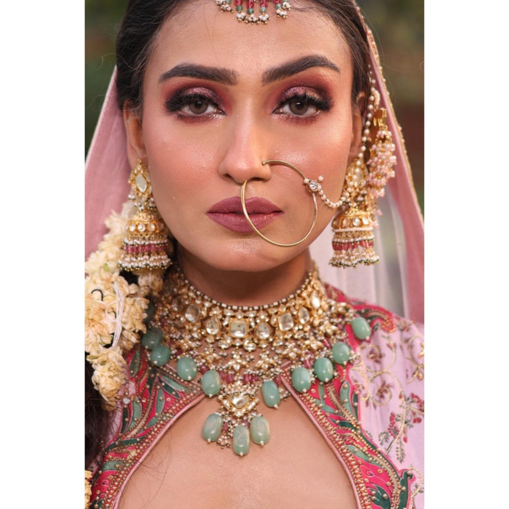 Amreli Jaipur Mogra Pachi Kundan Choker Set