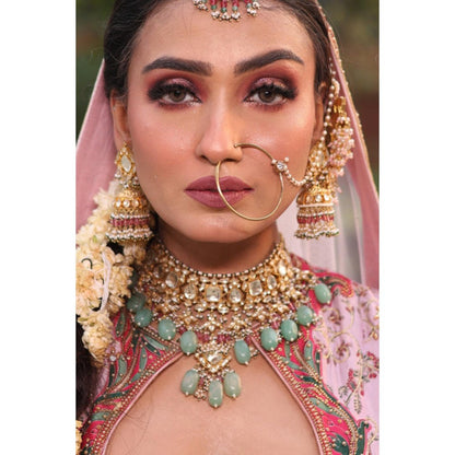 Amreli Jaipur Mogra Pachi Kundan Choker Set