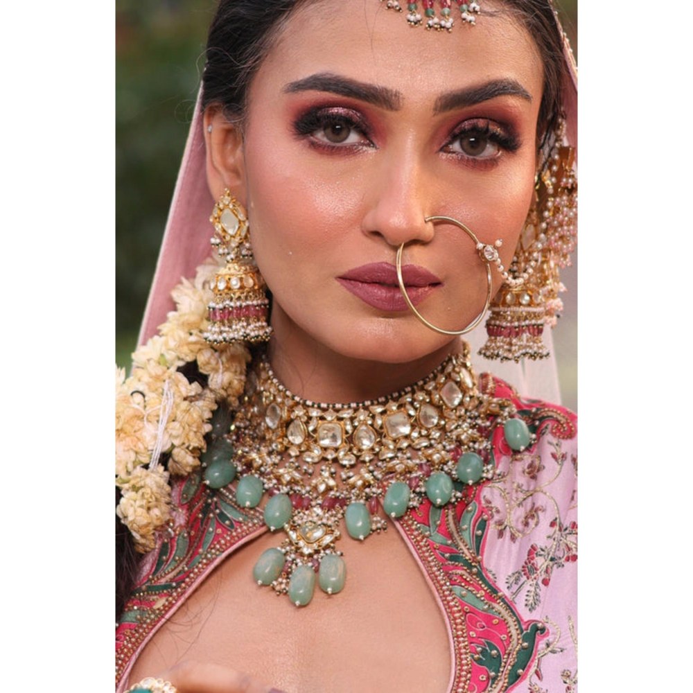 Amreli Jaipur Mogra Pachi Kundan Choker Set