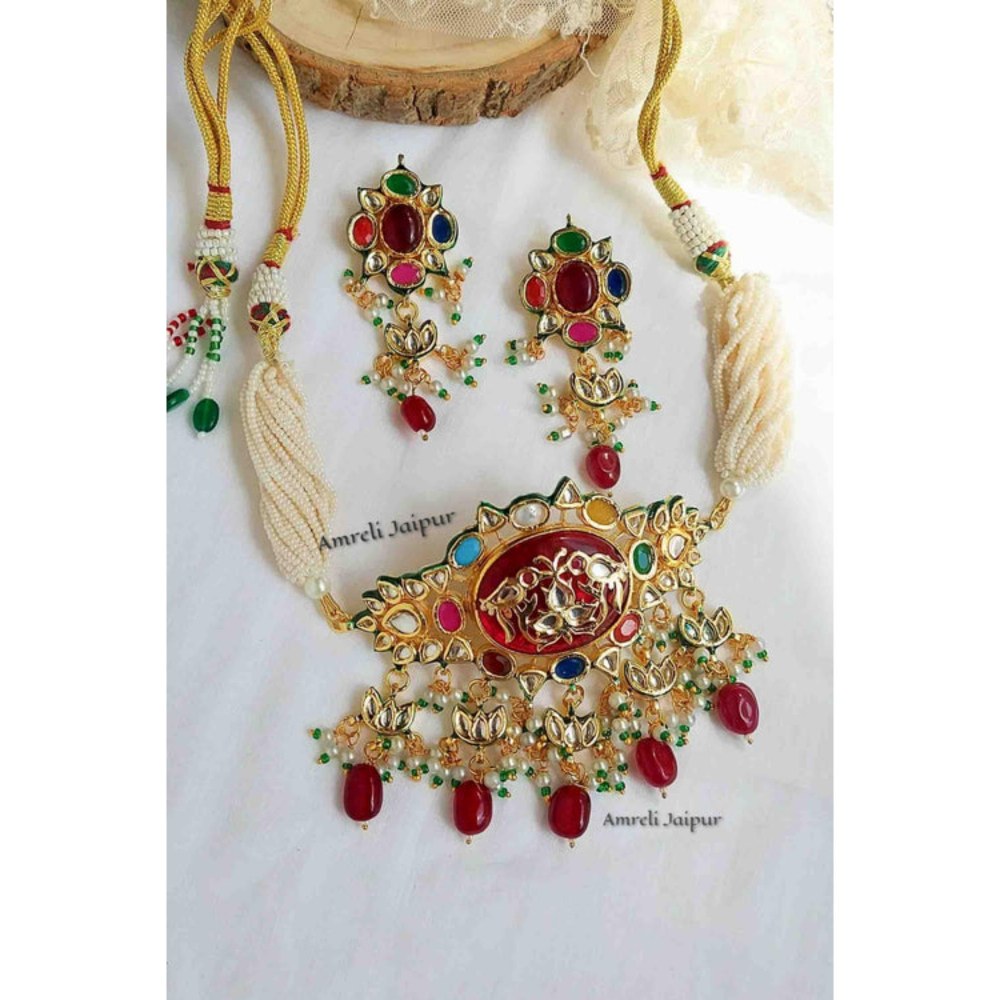 Amreli Jaipur Naisha Kundan Choker Set