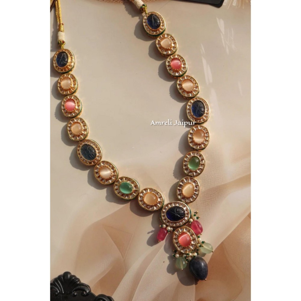 Amreli Jaipur Navrat Long Necklace Set