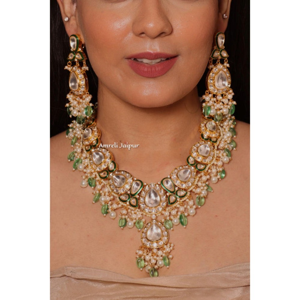 Amreli Jaipur Nayna Polki Necklace Set