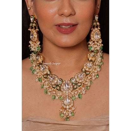 Amreli Jaipur Nayna Polki Necklace Set