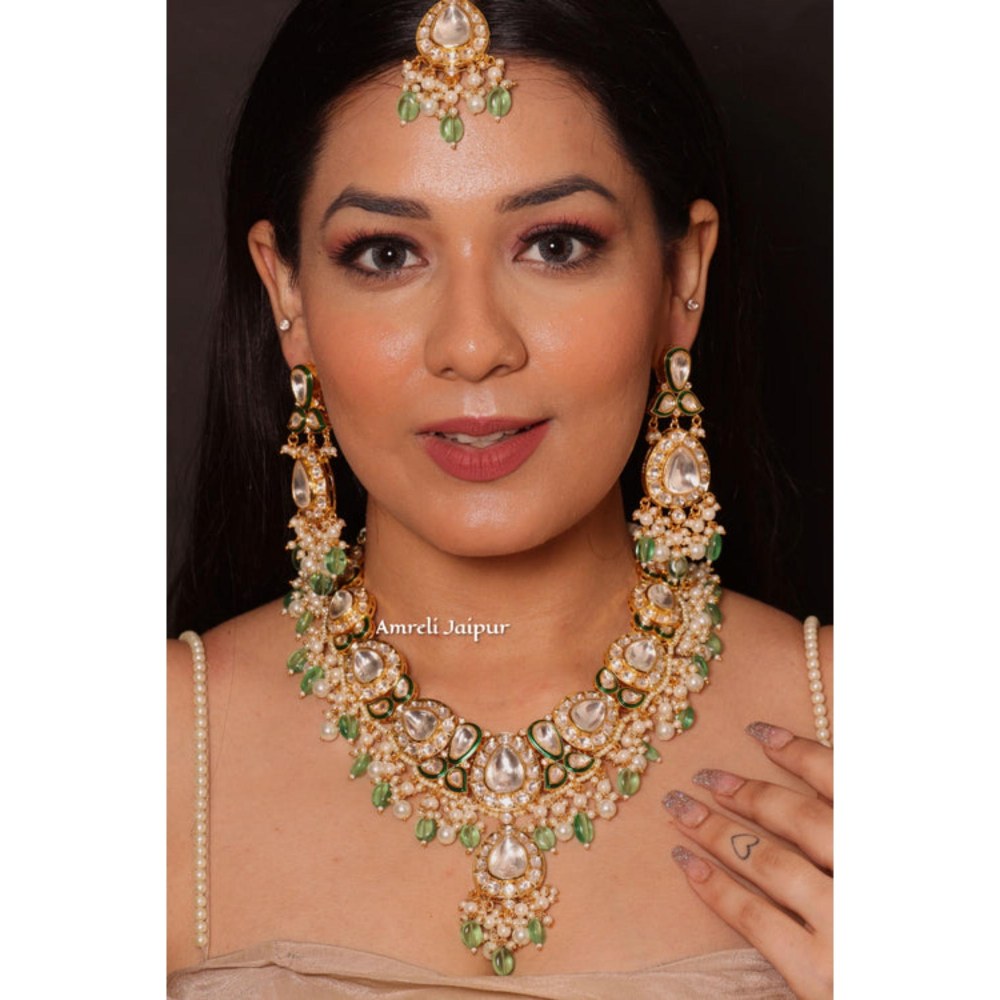Amreli Jaipur Nayna Polki Necklace Set
