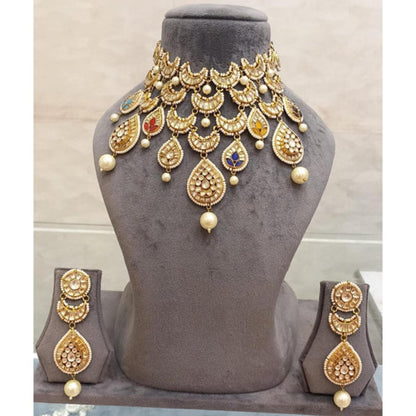 Amreli Jaipur Niamhi Polki Kundan Set