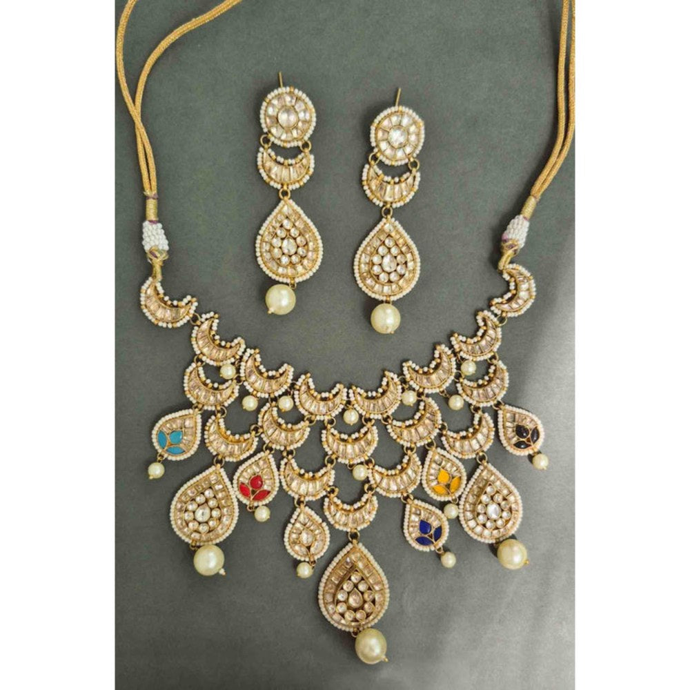 Amreli Jaipur Niamhi Polki Kundan Set