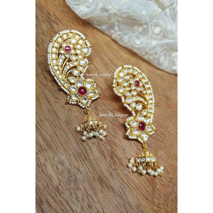 Amreli Jaipur Nita Gold Earrings with Maangtika