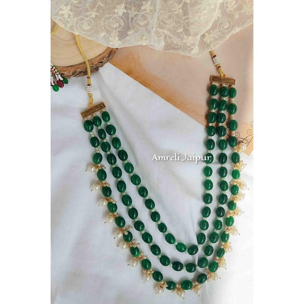 Amreli Jaipur Oormi Emerald Green Necklace