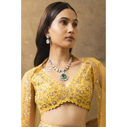 Amreli Jaipur Peria Victorian Polki Necklace Set