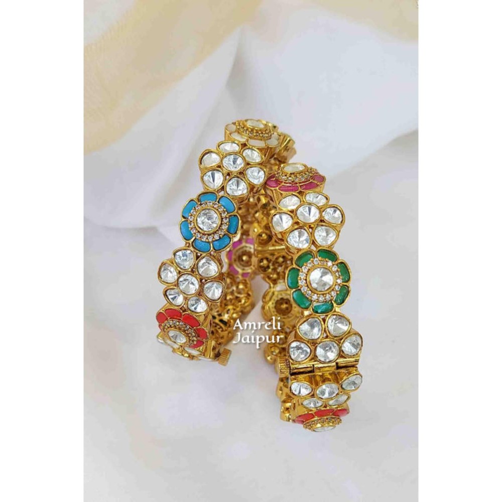 Amreli Jaipur Polki Kundan Bangle