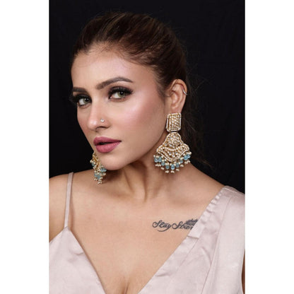 Amreli Jaipur Raga Pachi Chandbali Earrings
