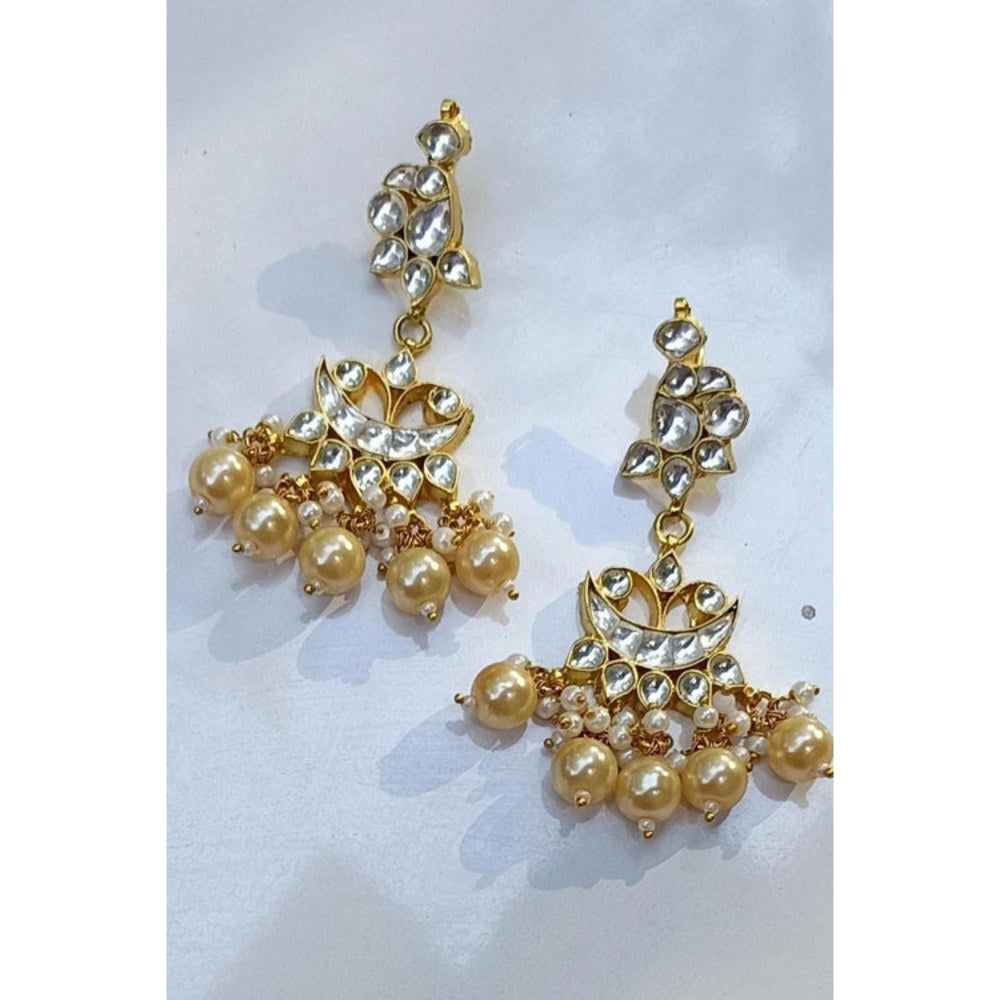 Amreli Jaipur Rmabha Pachi Kundan Earrings