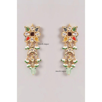 Amreli Jaipur Savit Kundan Earrings