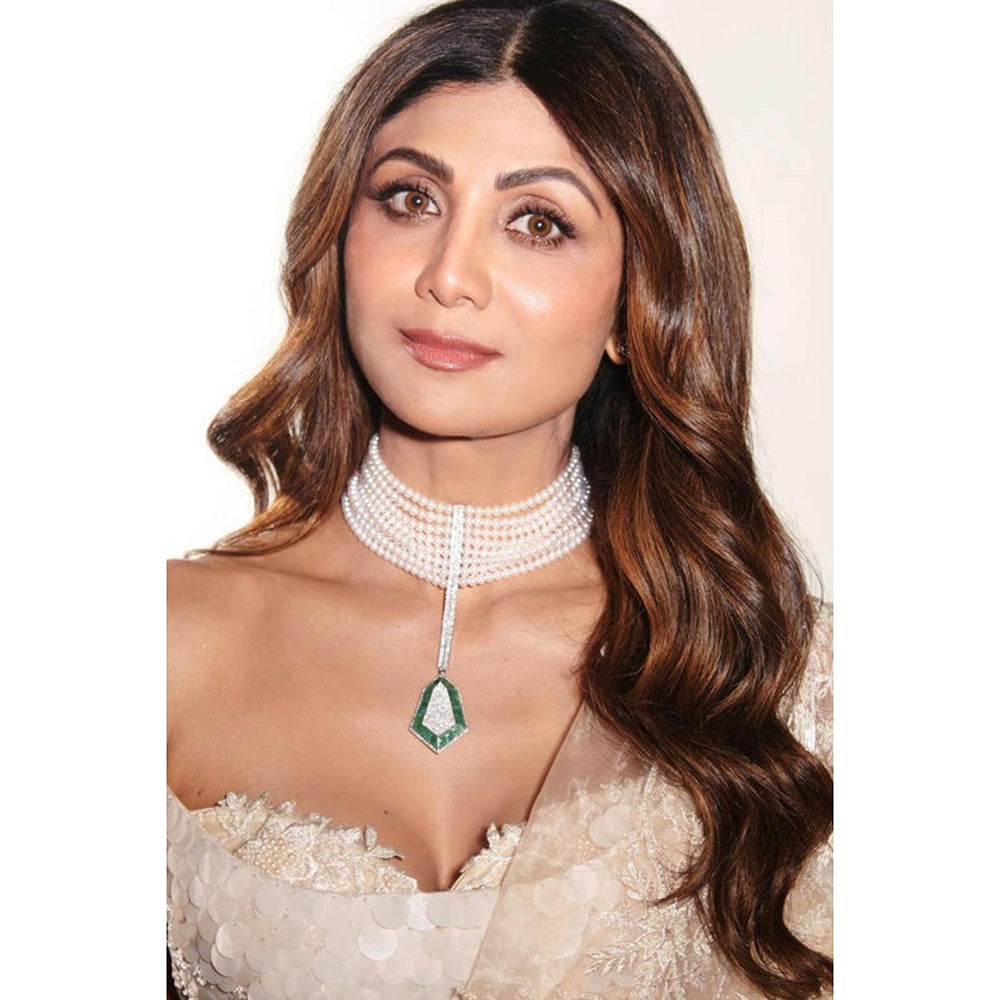 Amreli Jaipur Shilpa Green Pearl Doublet Set