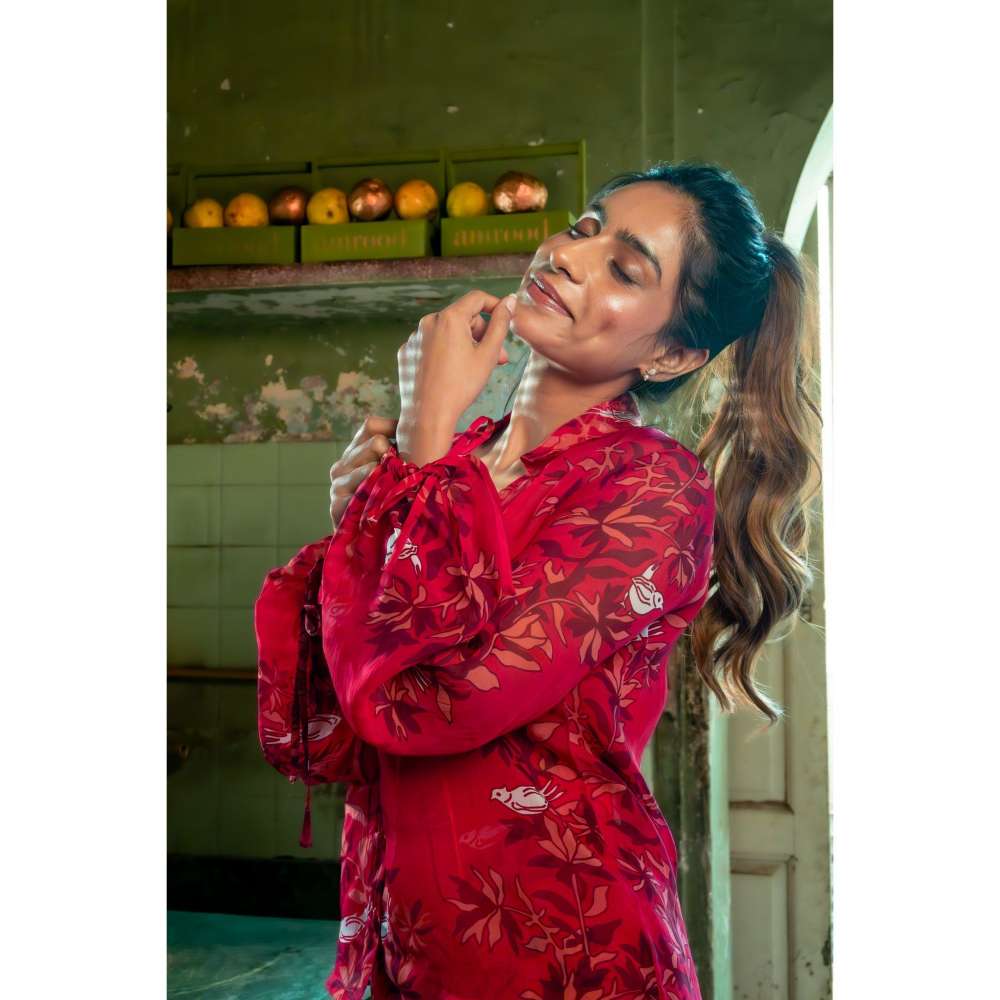 Amrood Pink Summer Co-Ord (Set of 3)