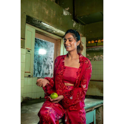 Amrood Pink Summer Co-Ord (Set of 3)