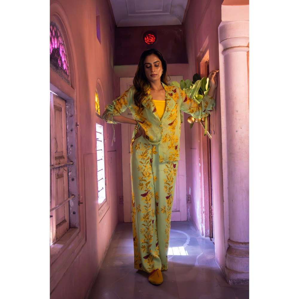 Amrood Yellow Co-Ord (Set of 3)