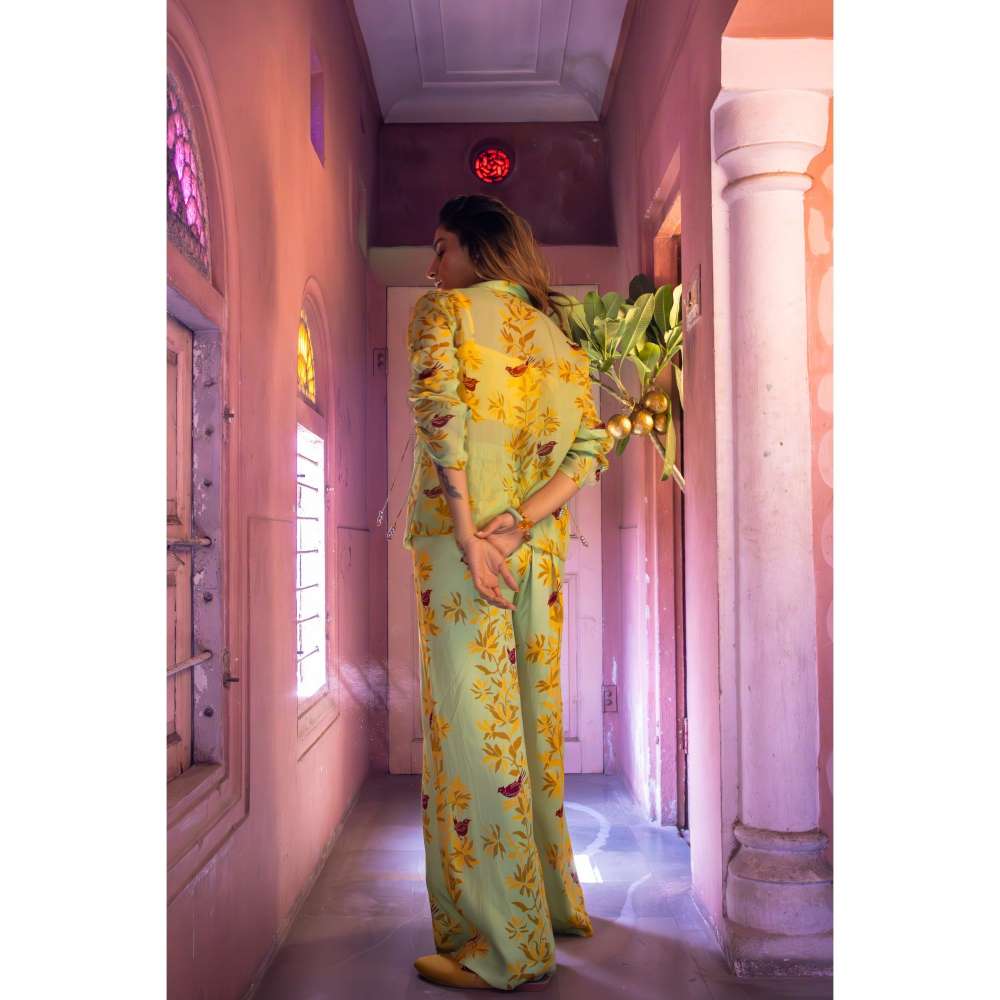 Amrood Yellow Co-Ord (Set of 3)